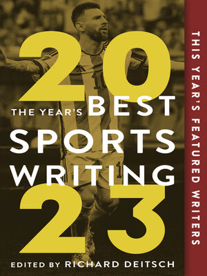 cover image of The Year's Best Sports Writing 2023